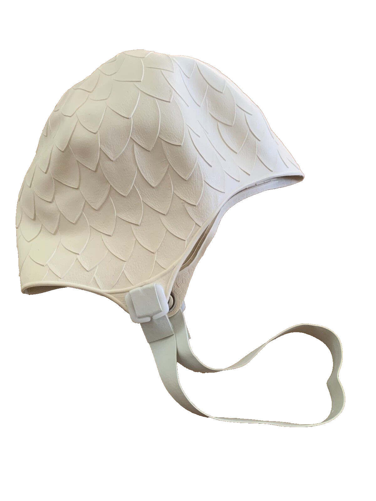 2 Swim Bathing Cap Aquapro Aqua Pro 5185W Rubber Cream Textured Vintage NEW NIP