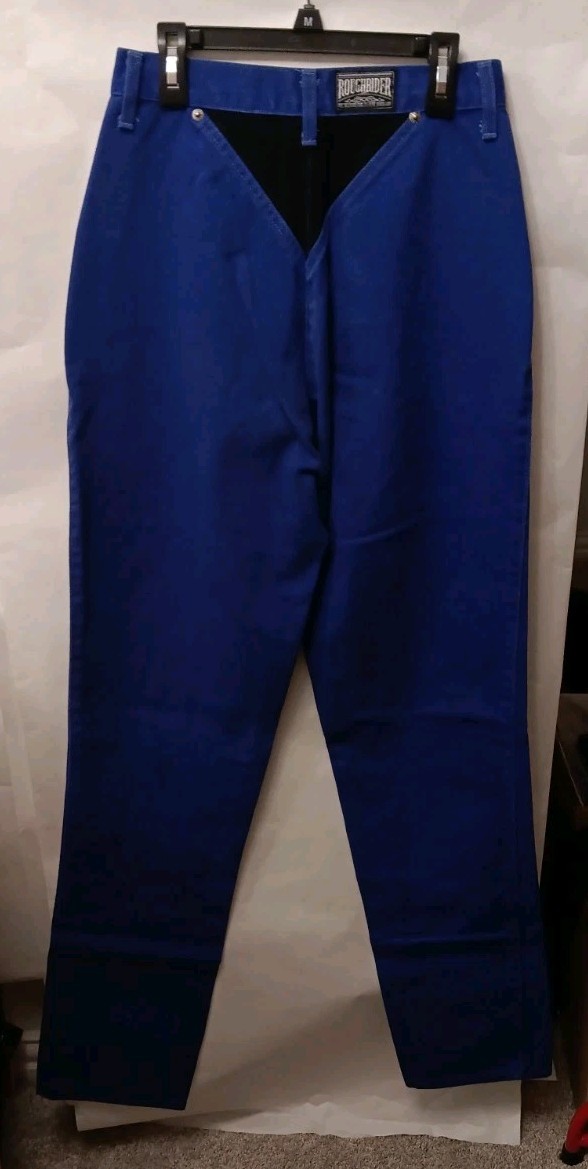 Vintage Roughrider by Circle T. Navy W Black Demin western high-rise jeans 9/10