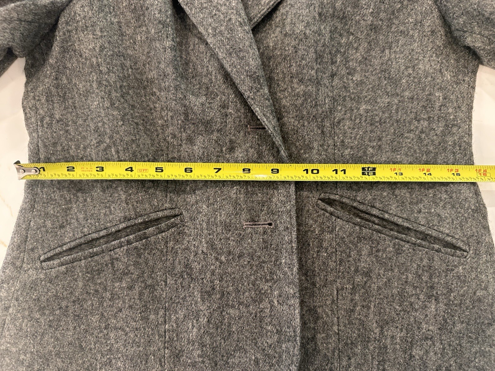 Vintage 1970s 100% Virgin Wool Casa de Lana Gray Tweed Blazer Approx Size 6-8