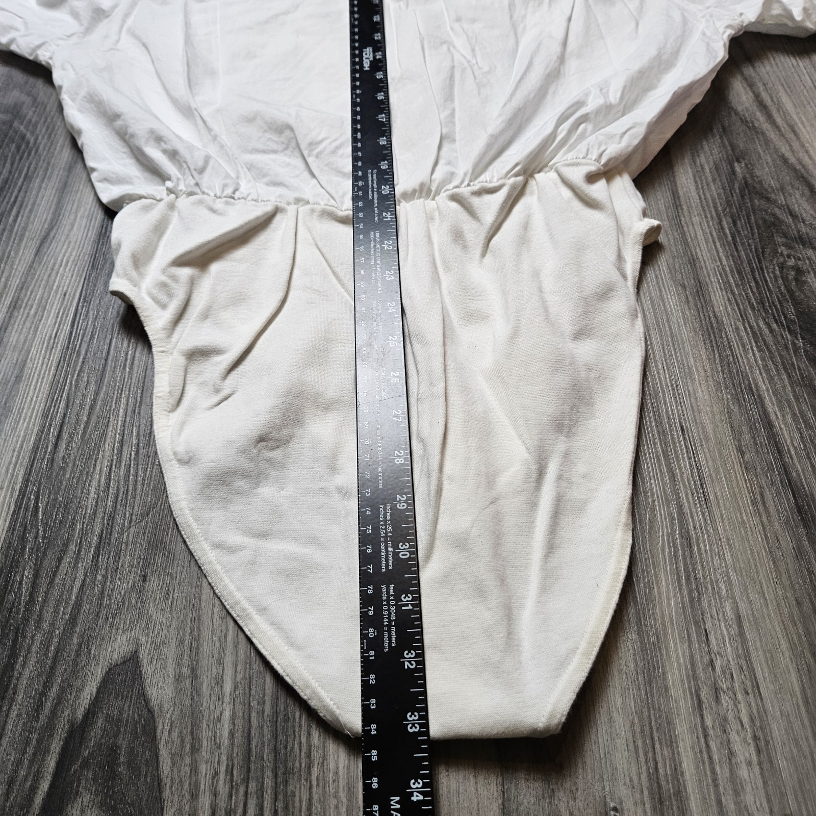 80s Vintage Light Weight 100% Cotton White High Cut XL Body Suit Y2K Flash Dance