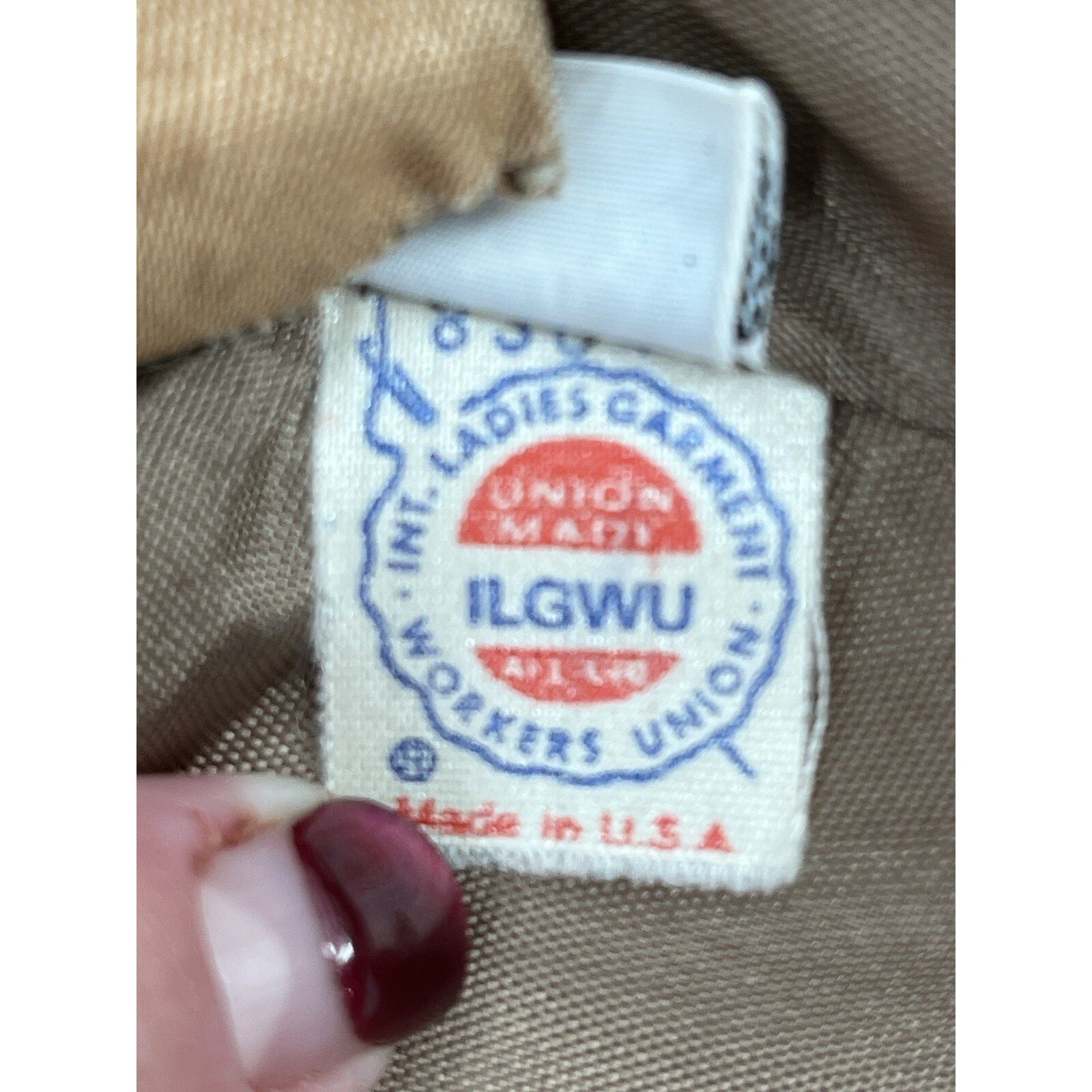Vintage Women’s Wool Coat Int Ladies Garment Workers Union Small S Made USA
