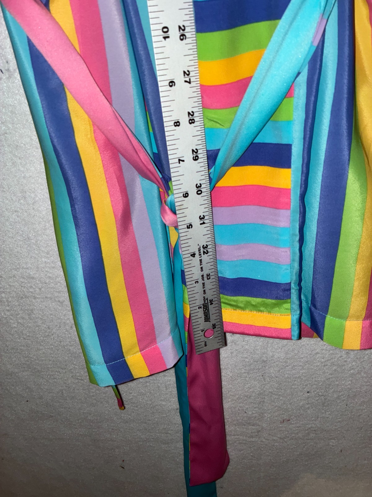 Victoria’s Secret Collections 1996 Vintage Satin Robe Size M Rainbow Rare