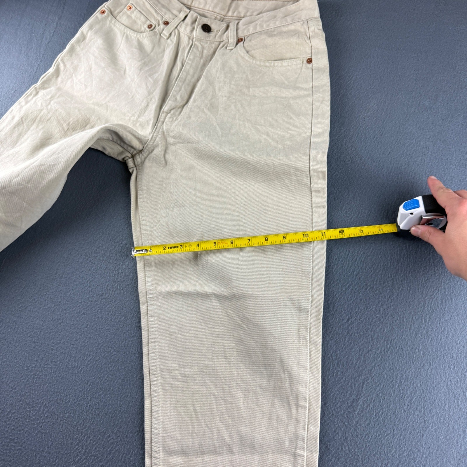 Vintage Levis 626 Jeans Women’s 28×30 Beige Orange Tab Mom 90s Y2K High Rise