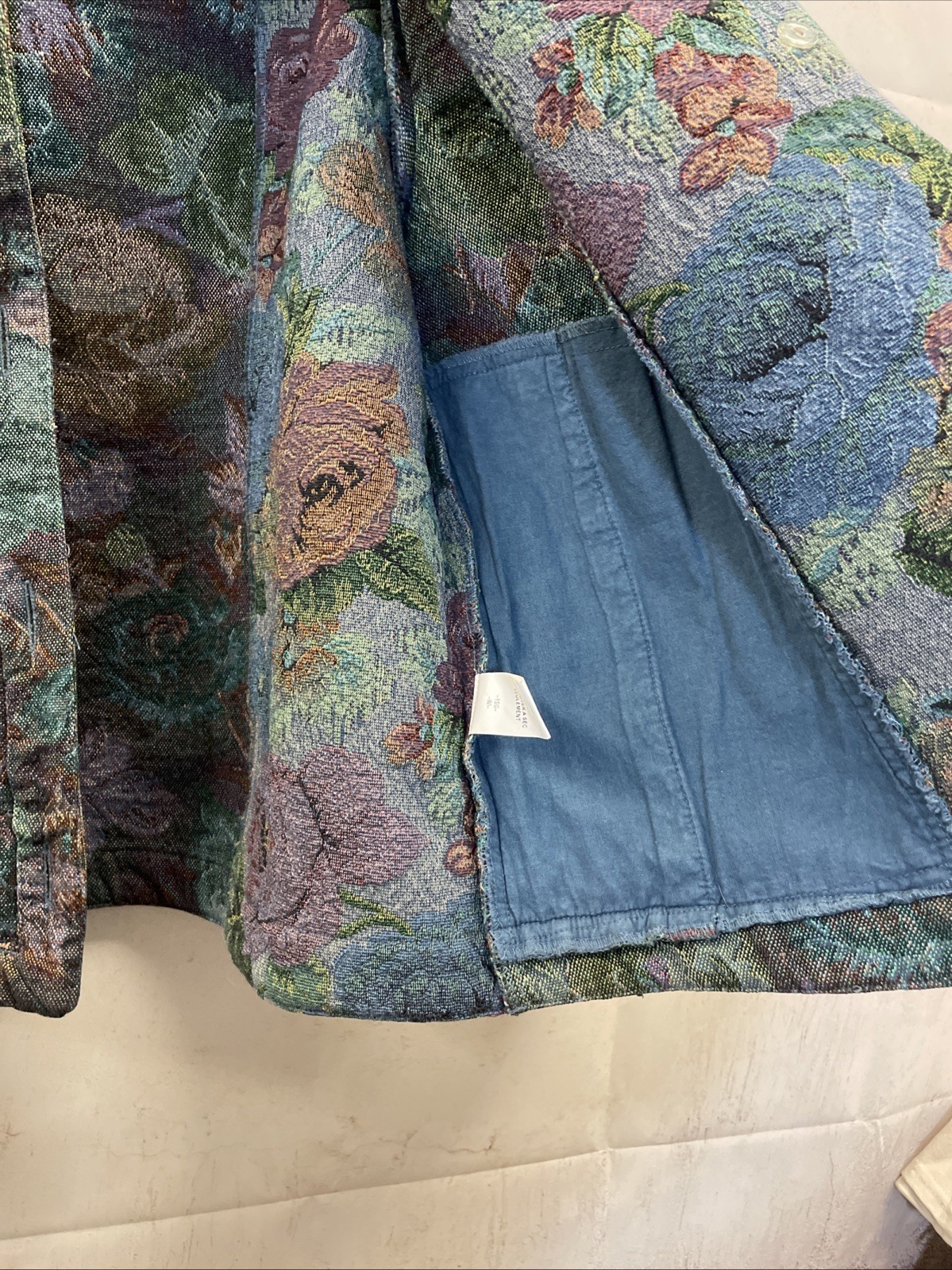 Vintage, BLAST, Tapestry Floral Jacket, (M), India, Late 80s/Early 90s, Boho