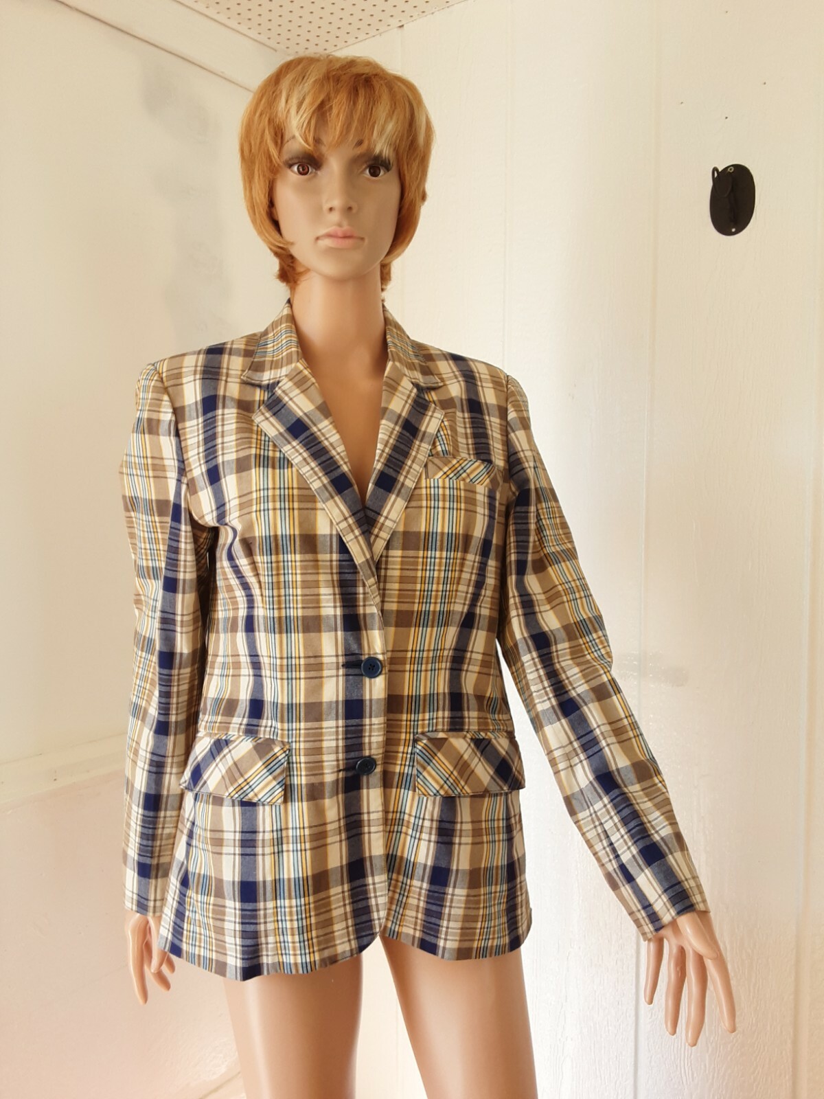 Objectives #379 VTG. Women’s Blazer Jacket Size M Lined Preowned Multicolor