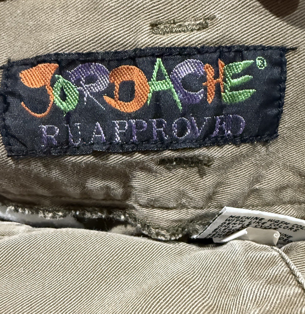 Vintage Y2K Jordache High Waist Jeans Khaki Barrel Leg Size 7/8 Pleats Mom Jeans