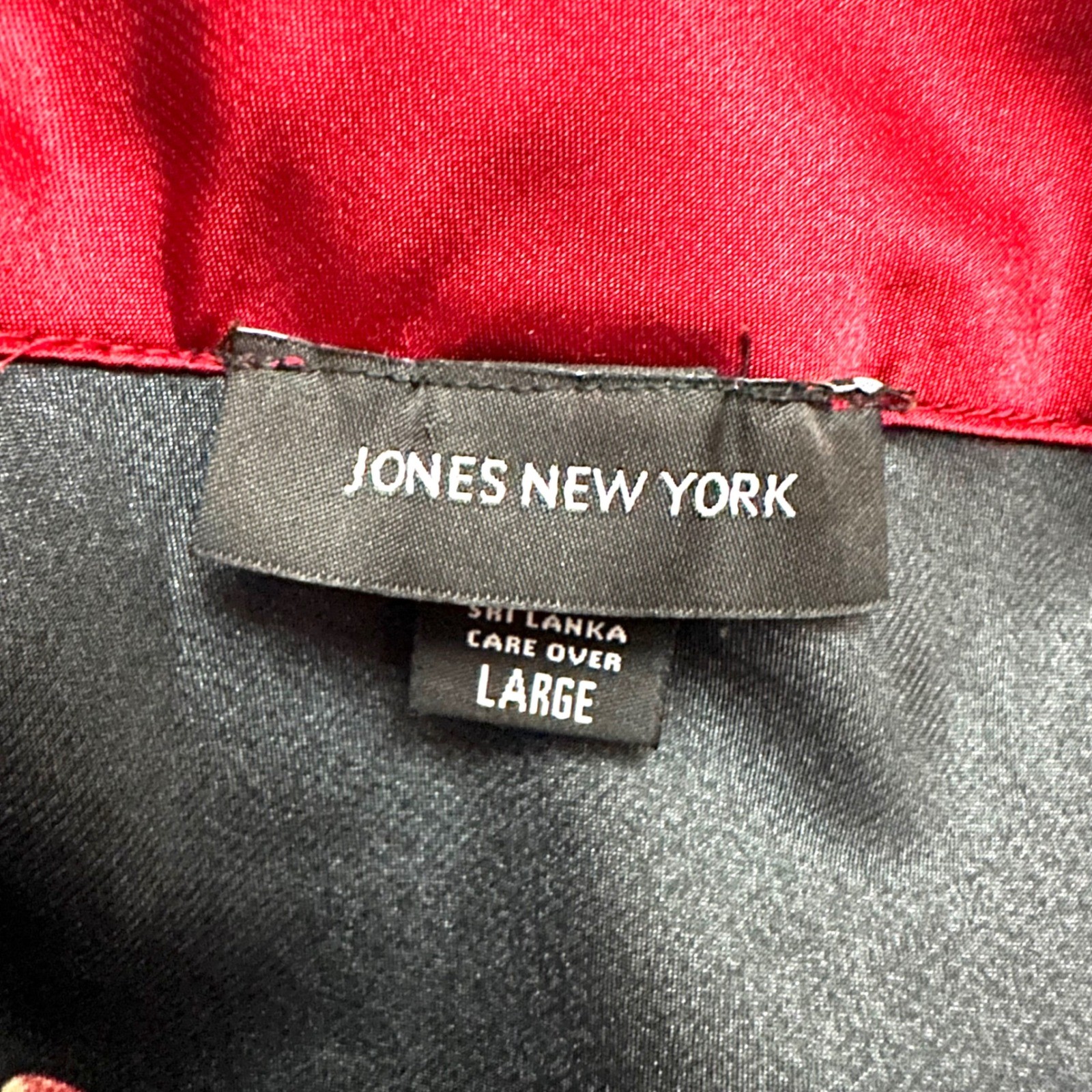 Jones New York L Large Floral Satin Slip Dress Square Neck Vintage 90s Romantic