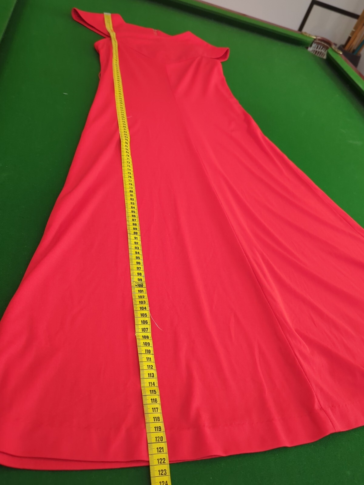 VINTAGE 70s Dress RED XXS-XS fits AU 6-8