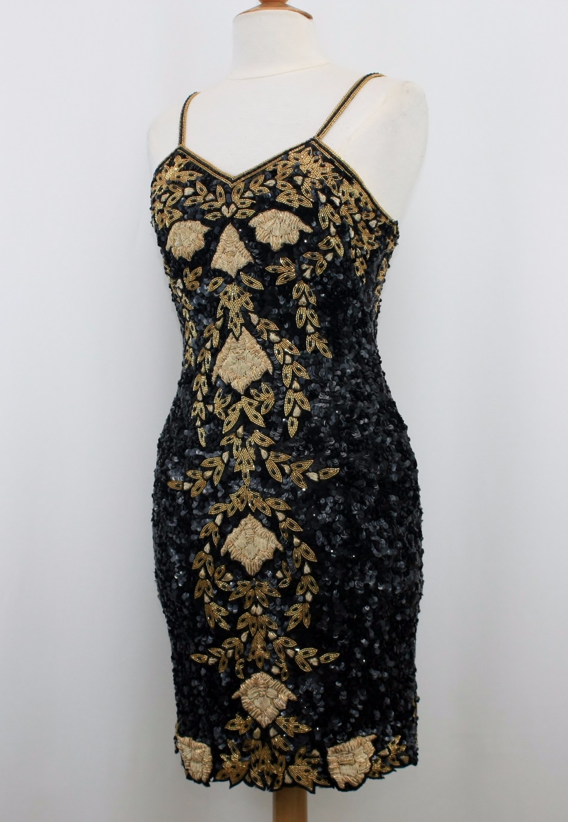 Jasdee Vintage Dress Hand Work Sequin Beads & Zari Gotta On Silk Style 5011M
