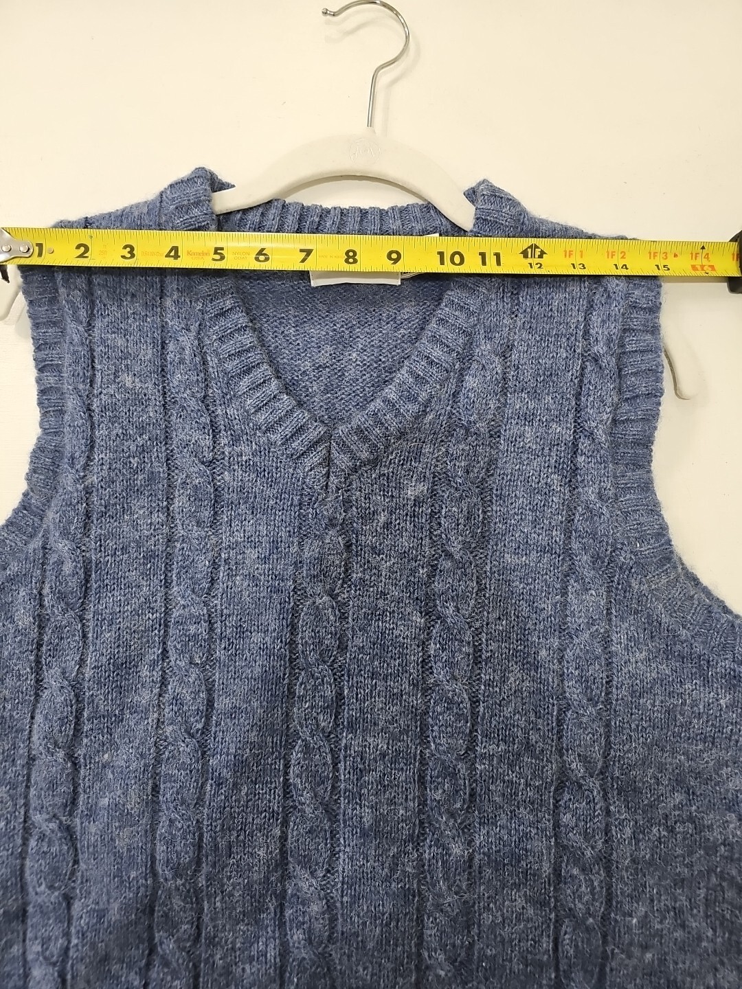 Vintage Mcgregor Sweater Vest Men’s M blue wool blend v neck 70s