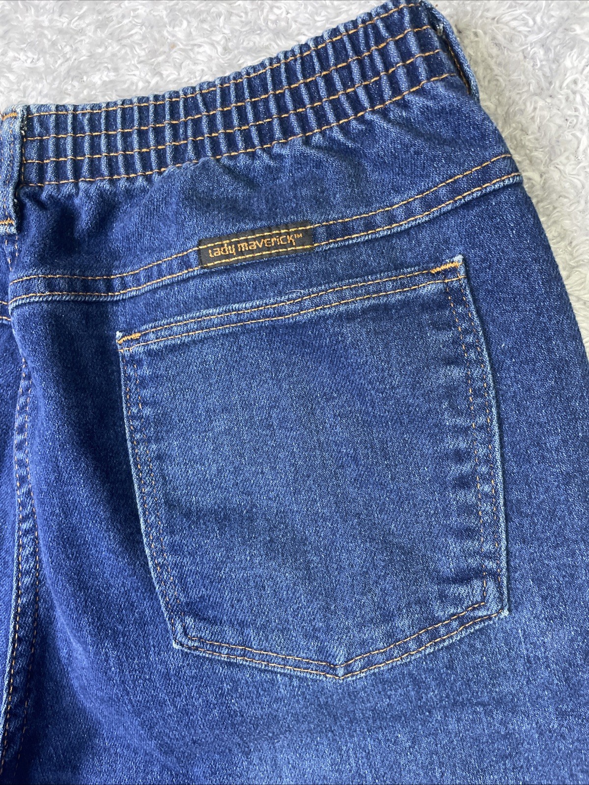 Vintage 70s „lady maverick” Women’s High Waist Denim Stretch Jeans 26×25