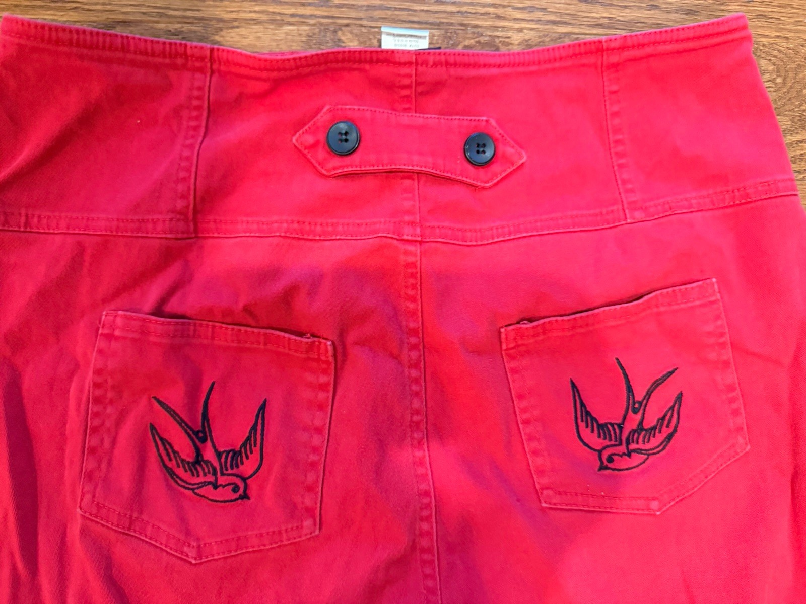Women’s Early 2010’s Rock Steady Size XL Red High Waist Peddle Pusher Pants