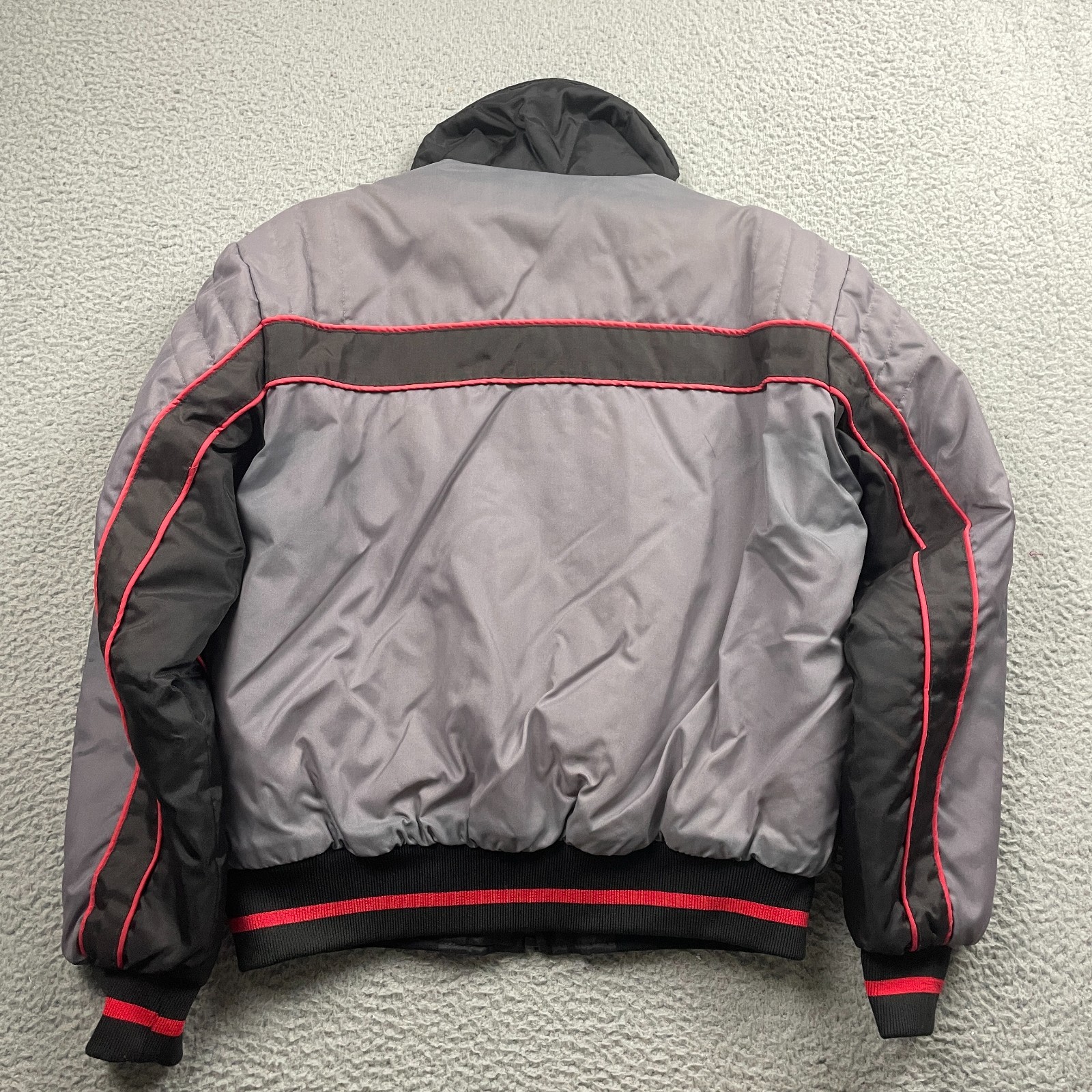 Vintage 80s Yamaha Maxim Wear Quilted Racing Jacket Coat Womens Large Tall