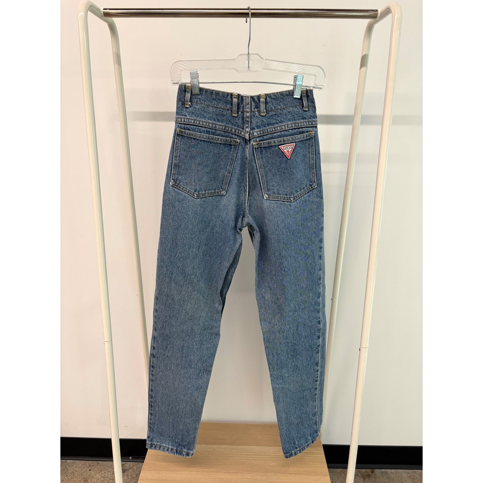 Georges Marciano for Guess Vintage High Waisted Tapered Button Fly Jeans Blue 29