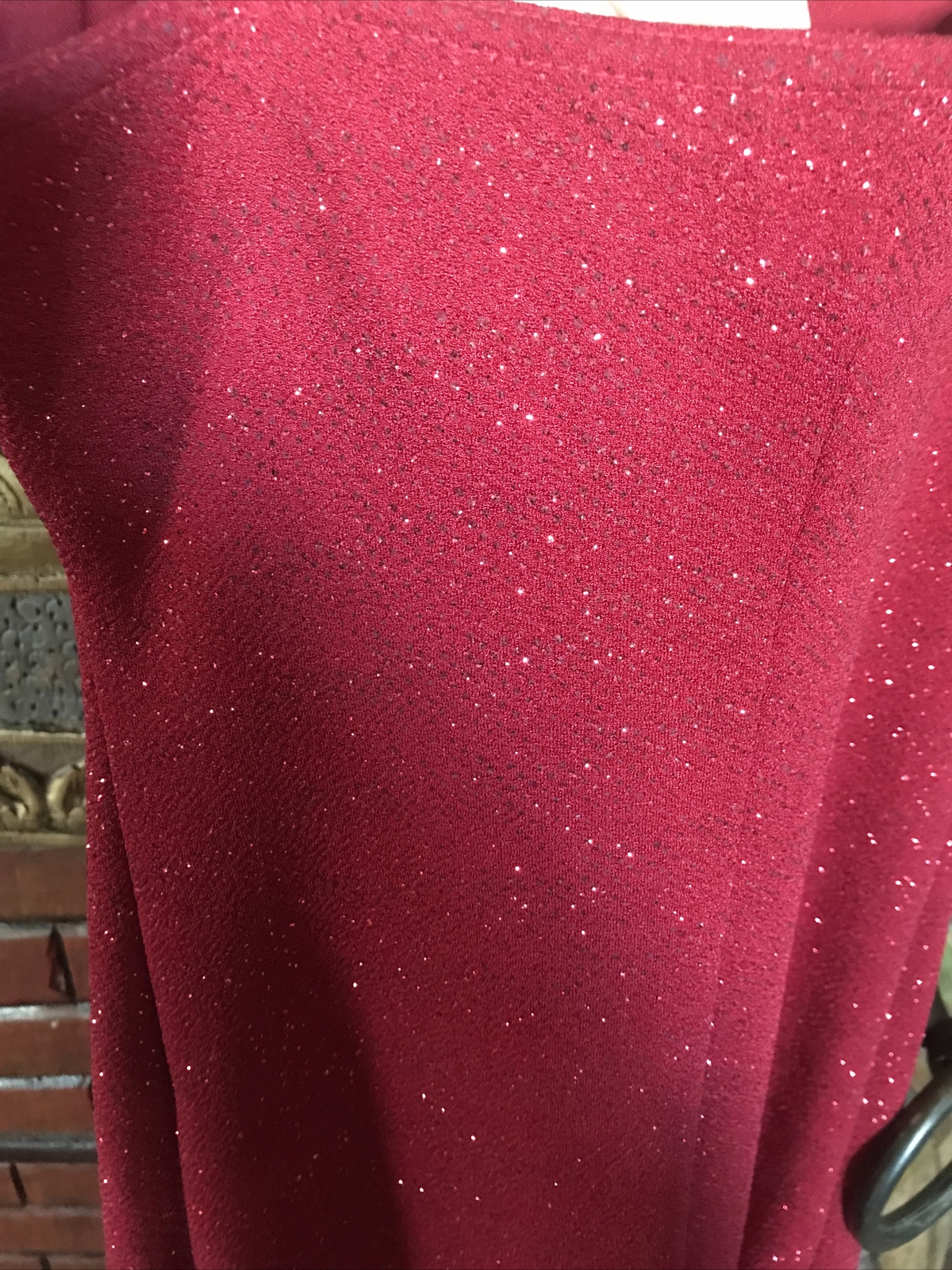 vtg 90s jodi kristopher ruby red sparkle party dress