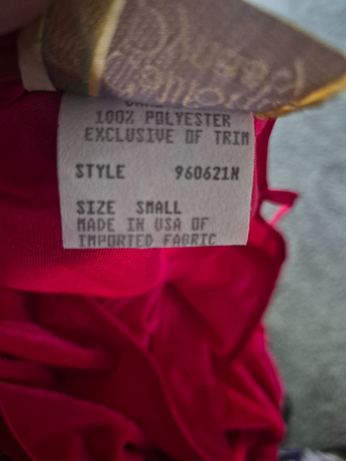 ​Vintage California Dynasty Red Velvet Velour Mini Slip Dress – Satin Trim – Sma