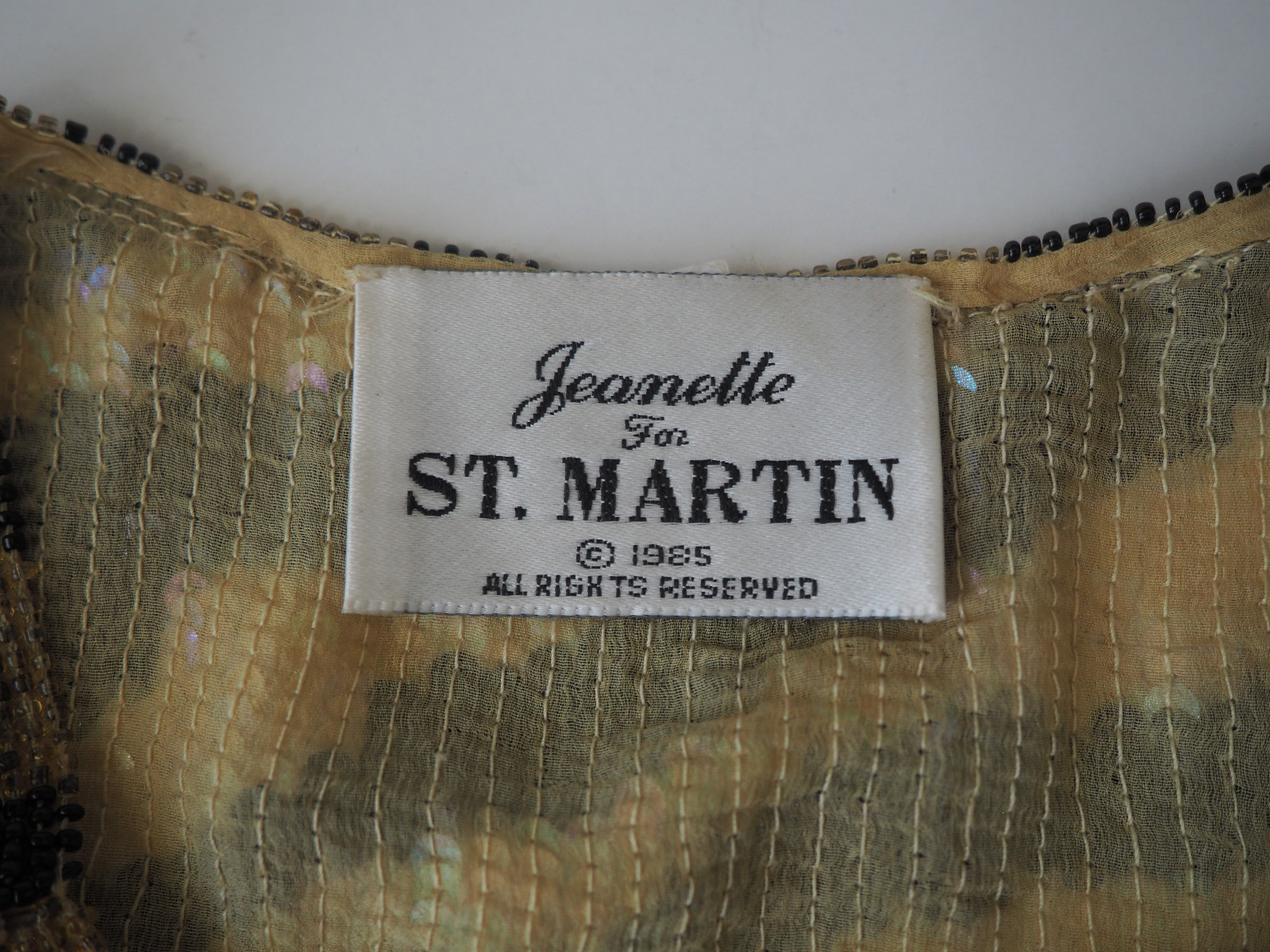 Vintage 1980’s JEANETTE KASTENBERG for ST MARTIN Sequin Blouse Medium?