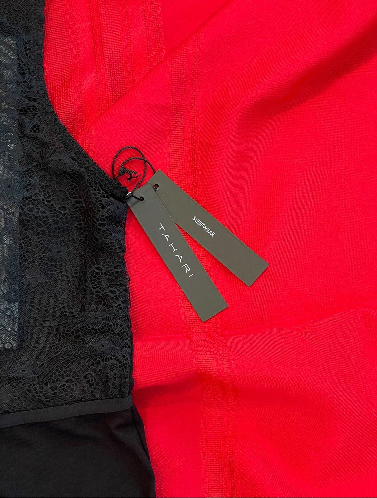 Vintage Red Satin Finish Pajama Set by Inner Most Size S