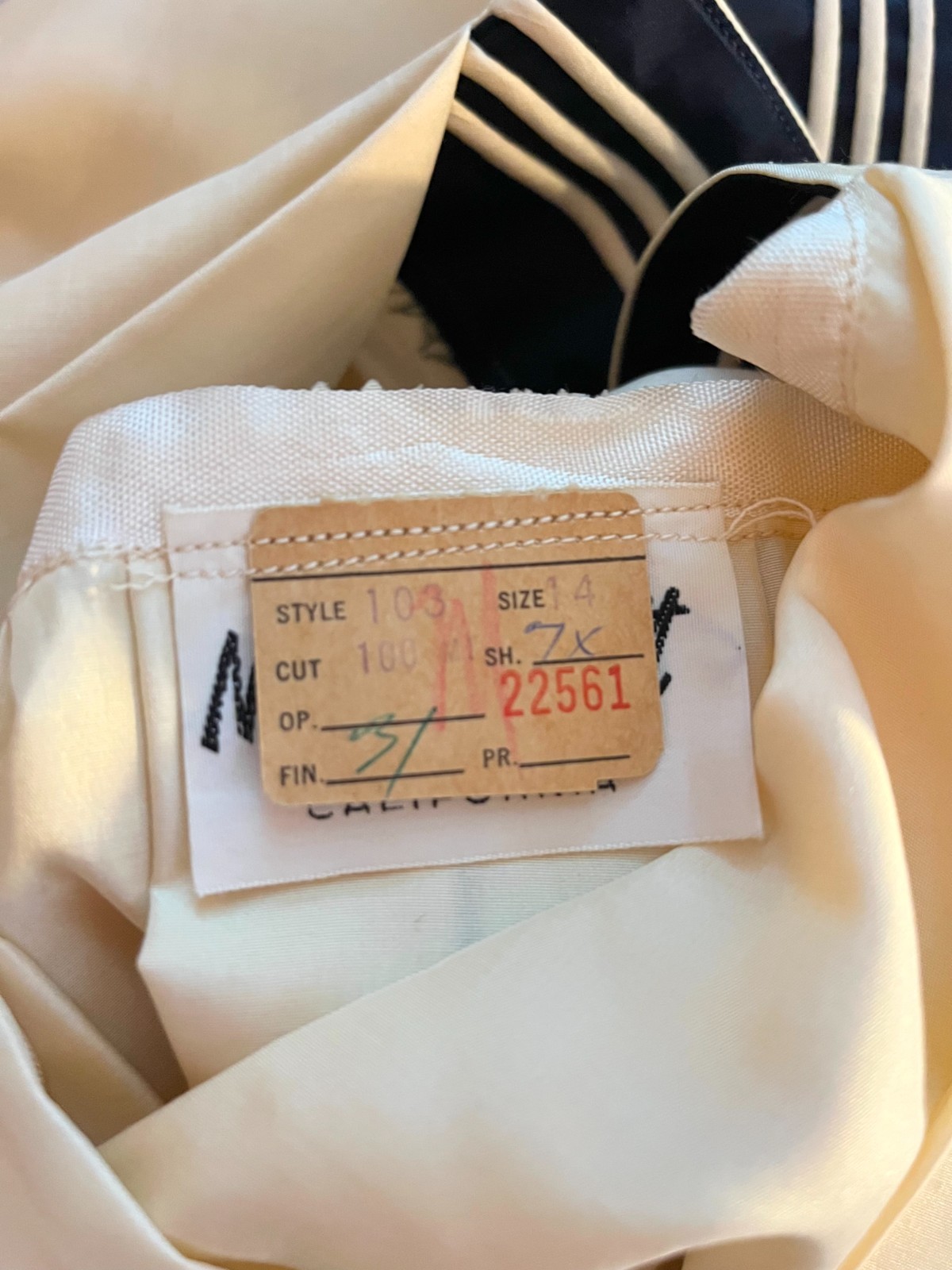 Vintage Deadstock Norman Wiatt California Size 14 Kerah Silk Sailor Dress