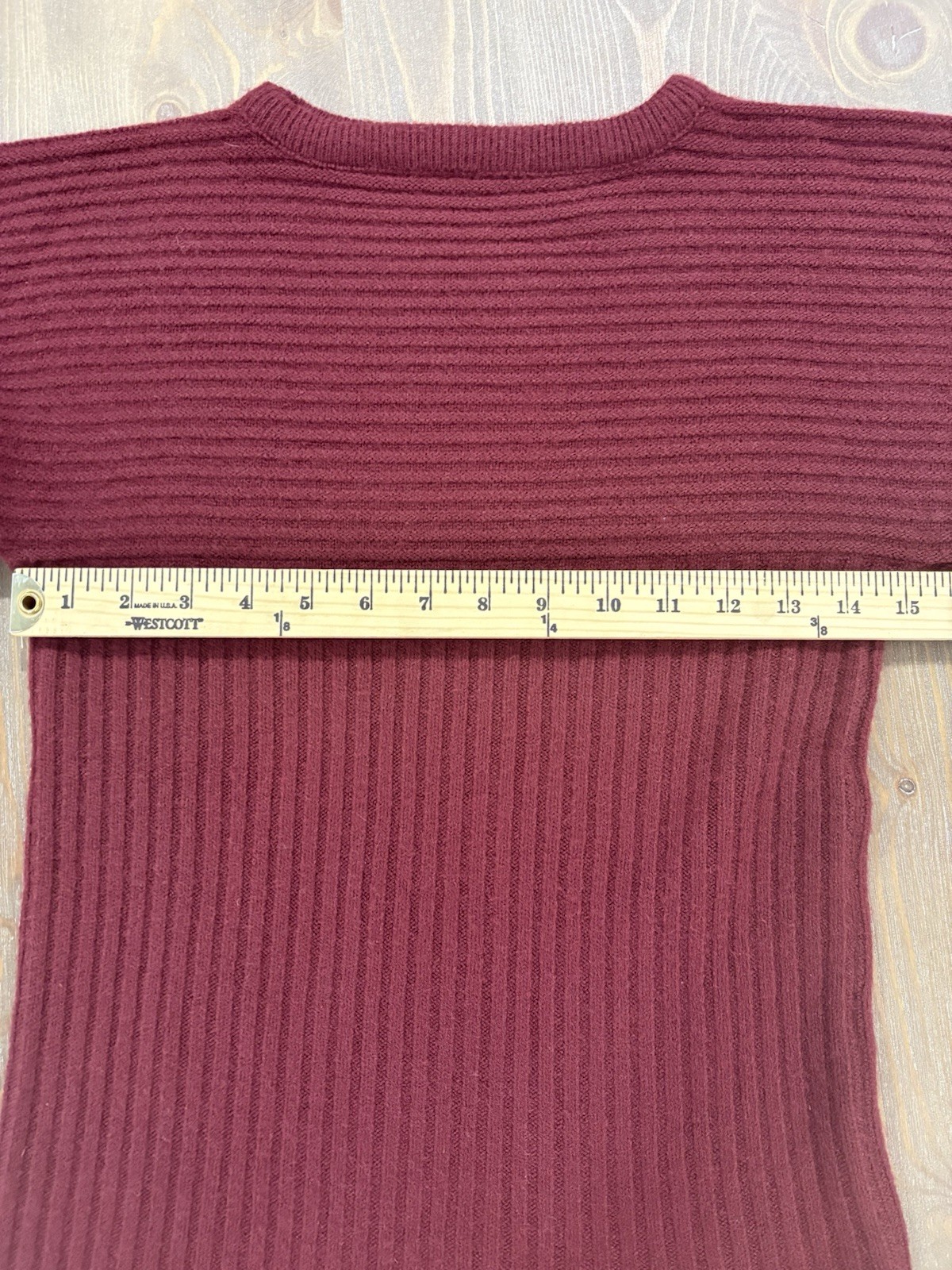 Sears JR Bazaar Vintage Sweater 70s Size Small Womens Knit Ribbed Vtg