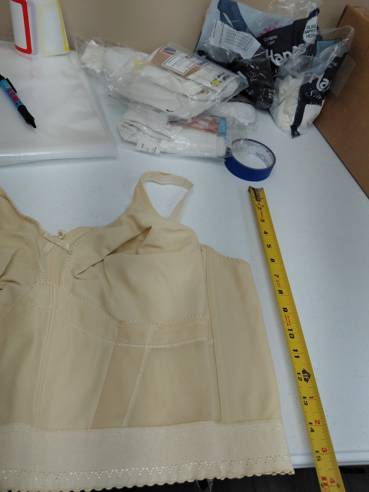 Vintage Crown-nette Longline Bra Size 48B