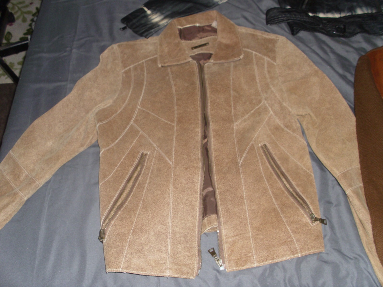 Lot of 3 Vintage Mont.Ward Orlon Acrylic Swet.Rock & Republic, i e Leather Coats