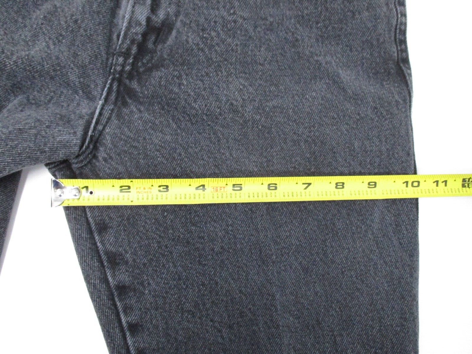 Vtg Chic Womens Juniors Jeans Black High Waist Mom Western sz 7 Cowgirl 24w USA