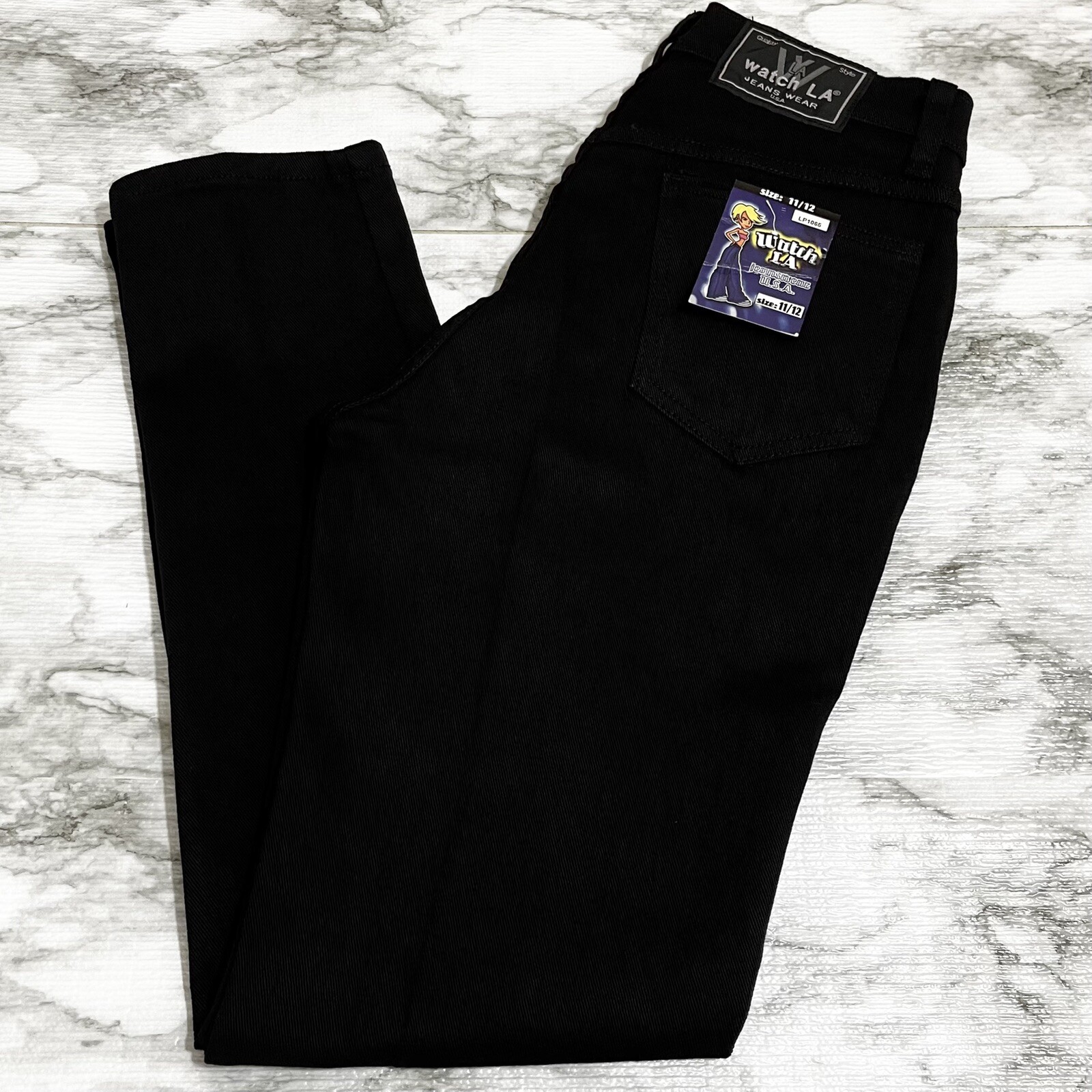 Watch LA Vintage 1990’s Size 11/14 Black Pants Made in The USA *NEW*