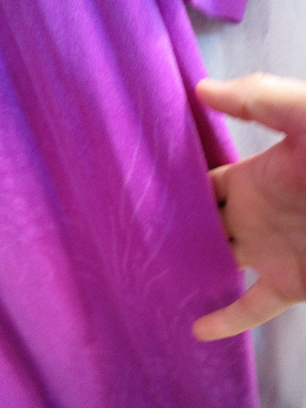 VTG VANITY FAIR Half Zip Velour Sz Med Purple Embossed Robe Lounger House Coat