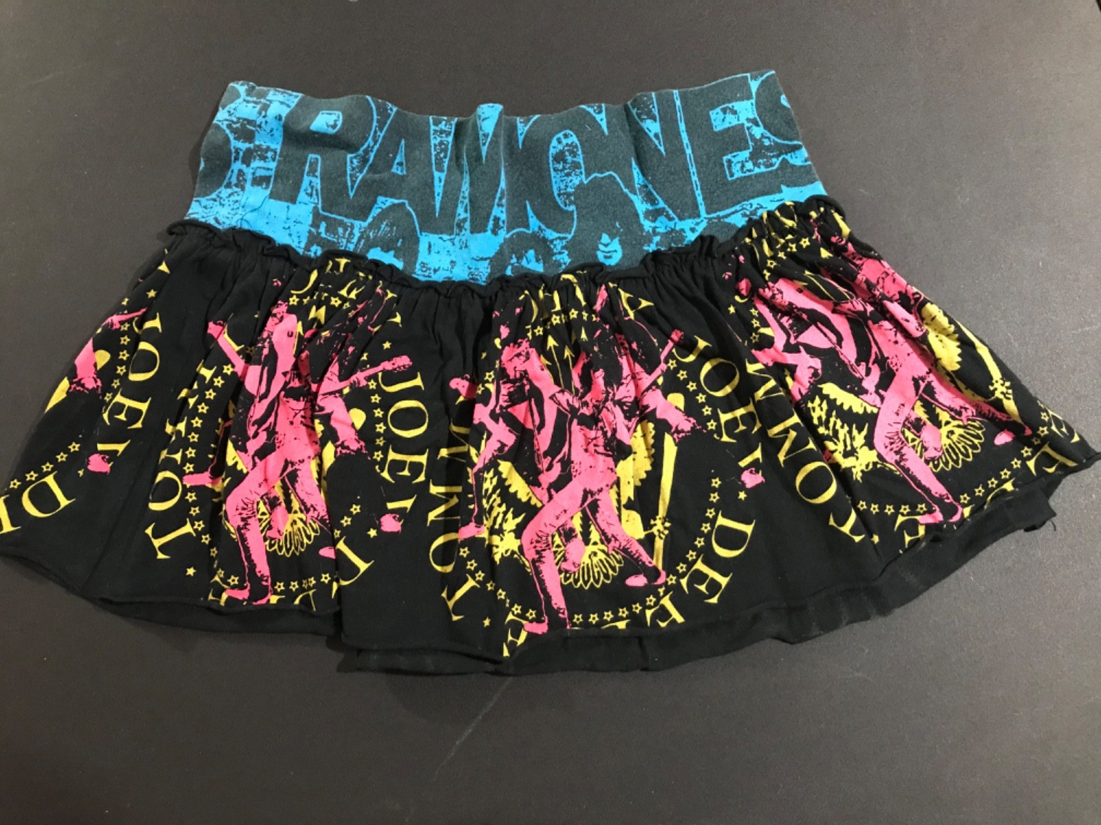 vintage *rare Glamhead RAMONES mini skirt punkrock grunge steampunk hot topic