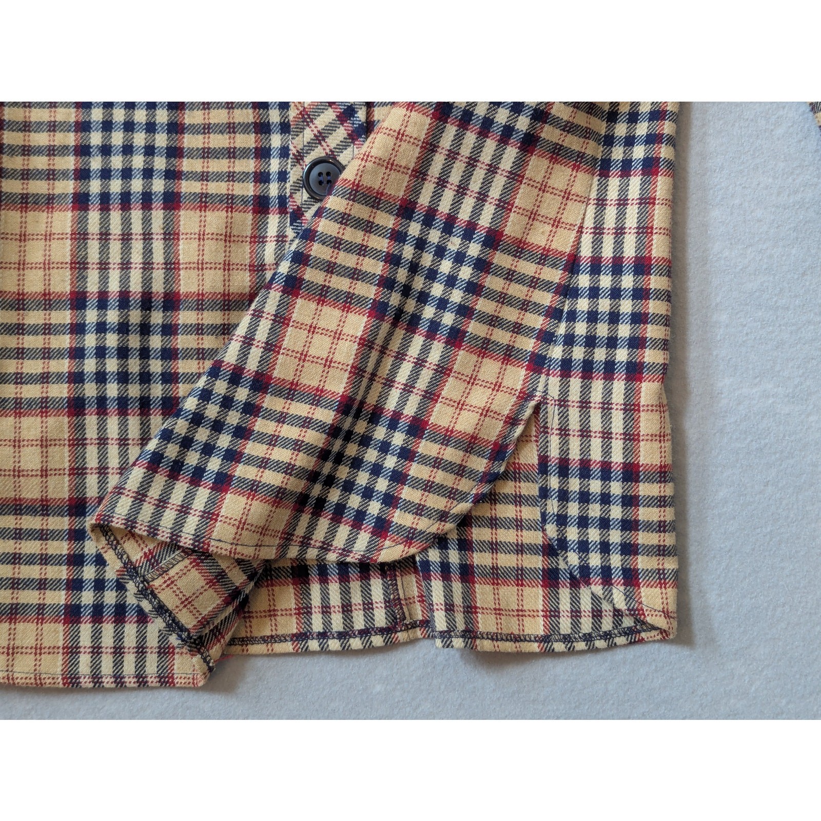 VTG 70s Bobbie Brooks Plaid Shacket S Dark Academia Retro Preppy ILGWU