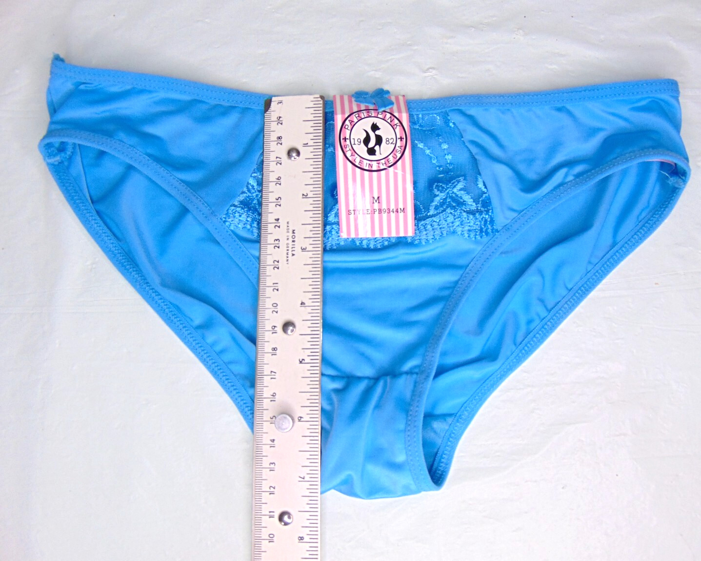 Blue PARIS PINK PANTY Small/Medium. Polyester spandex NEW with tags