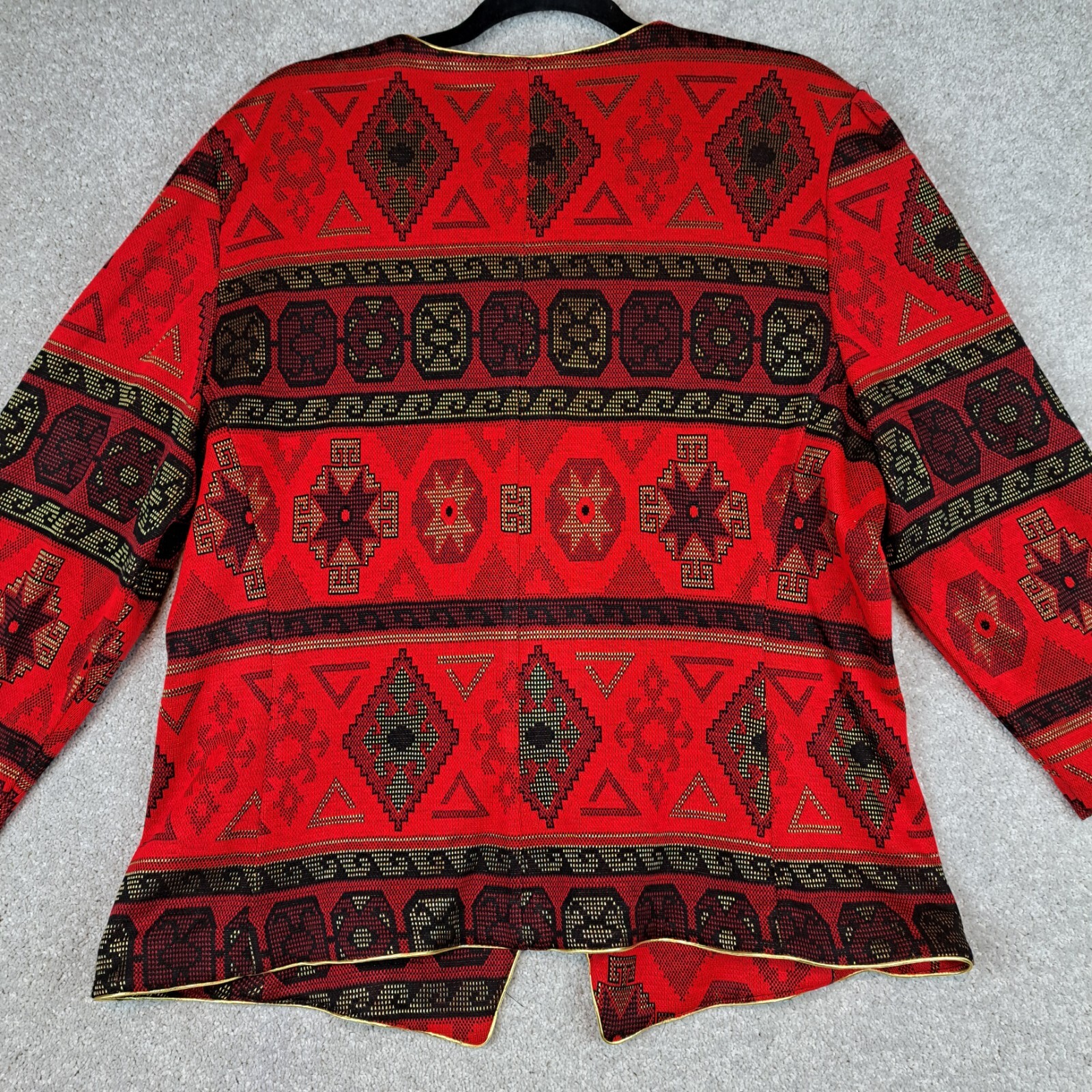 Vintage Tina Barrie Size 18 Black Red Gold Boho Vintage Hippie Retro Y2K Western