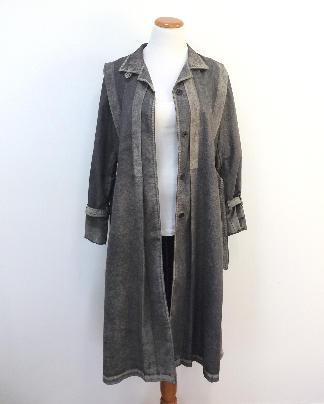 Vtg 80s Lady Grais Originals Womens Sz 12 Belted Trench Coat Fully Lined