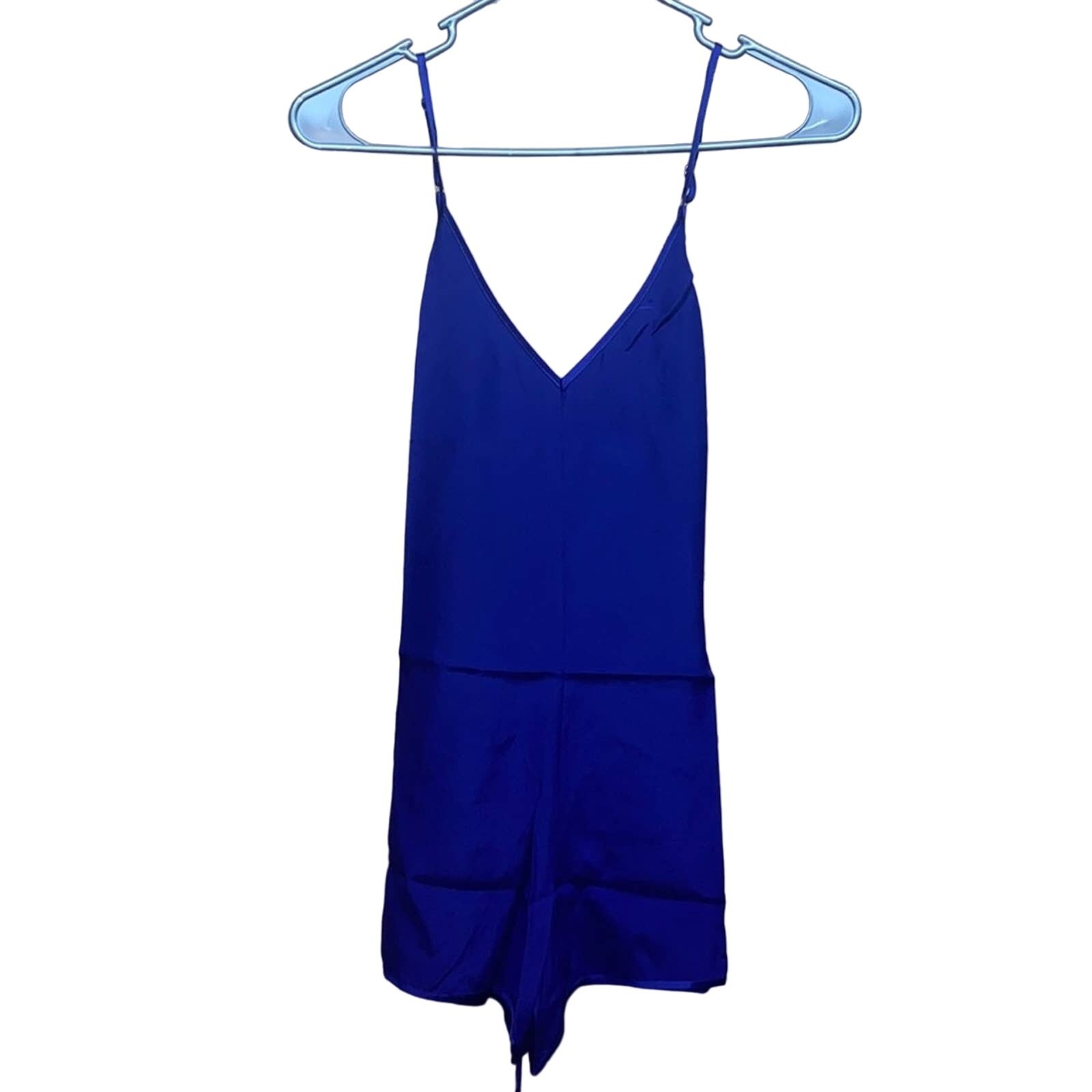 Naked Princess Le Marche Silk Romper Sapphire Blue New with Tags Size Small