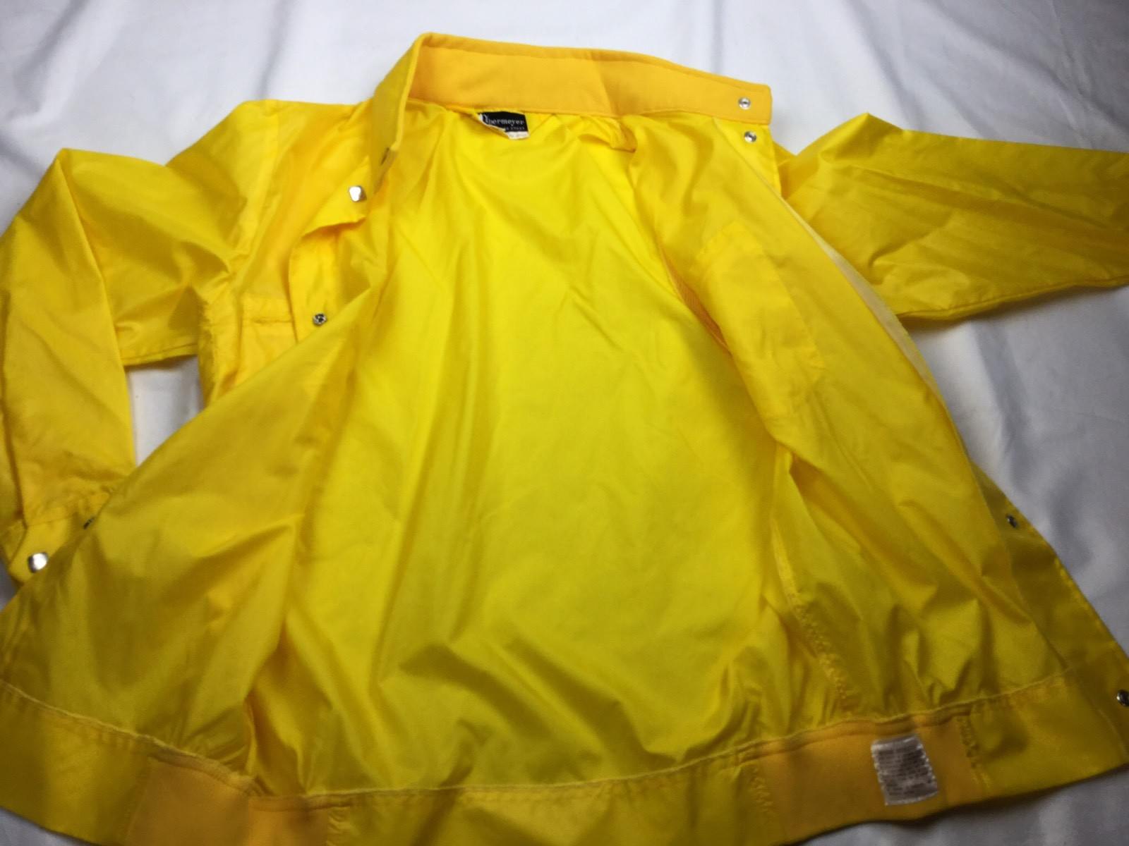 Obermeyer vintage 70s Yellow Nylon Wind Ski Shirt Jacket Womens Small