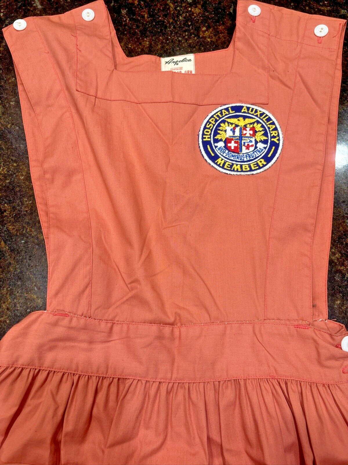 Vintage Angelica Hospital Member Volunteer Uniform Costume Dress 32