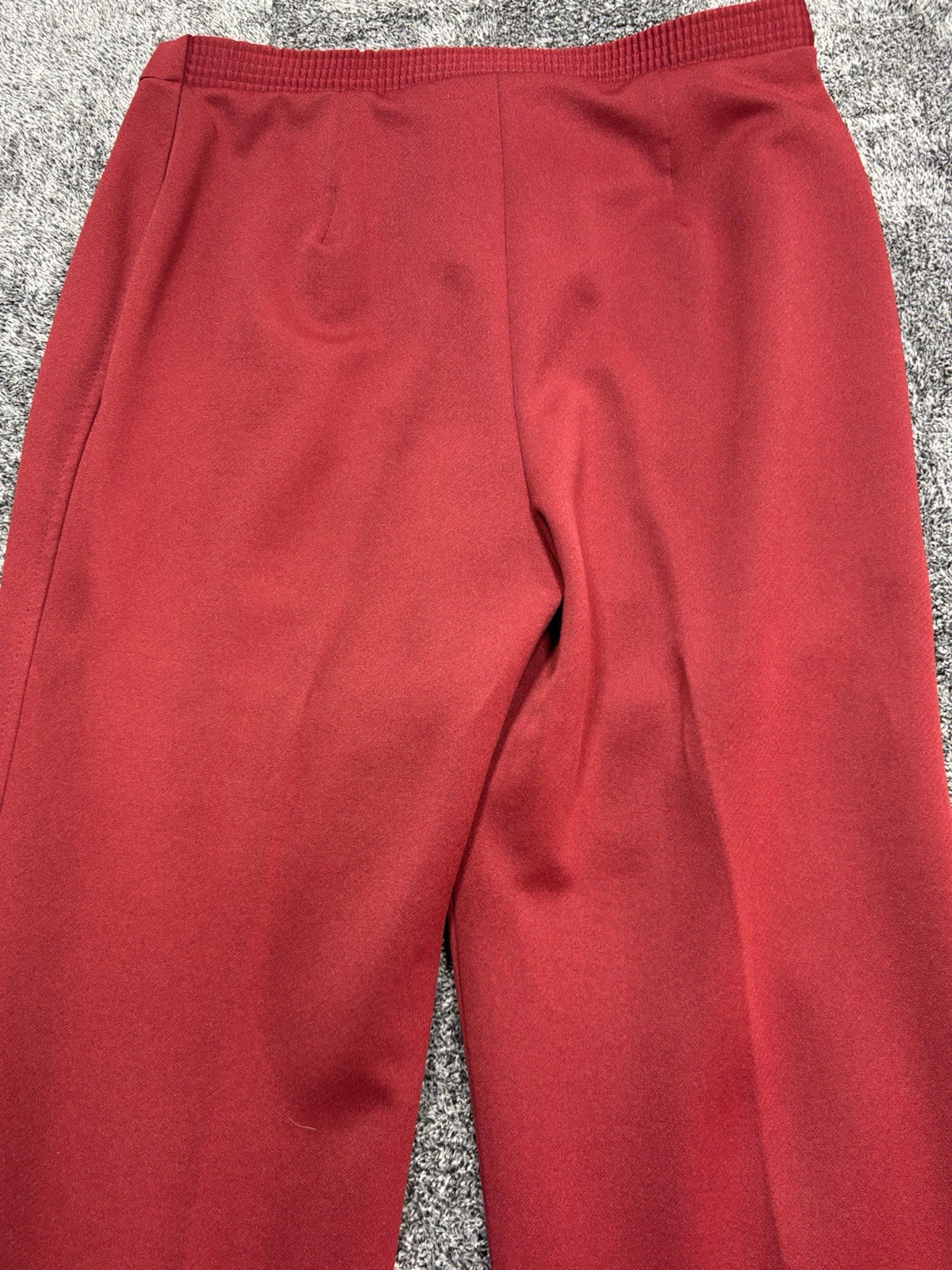 VTG 70s Sears Pants That Fit Suit Set Red Polyester Blazer Trousers Womens 16