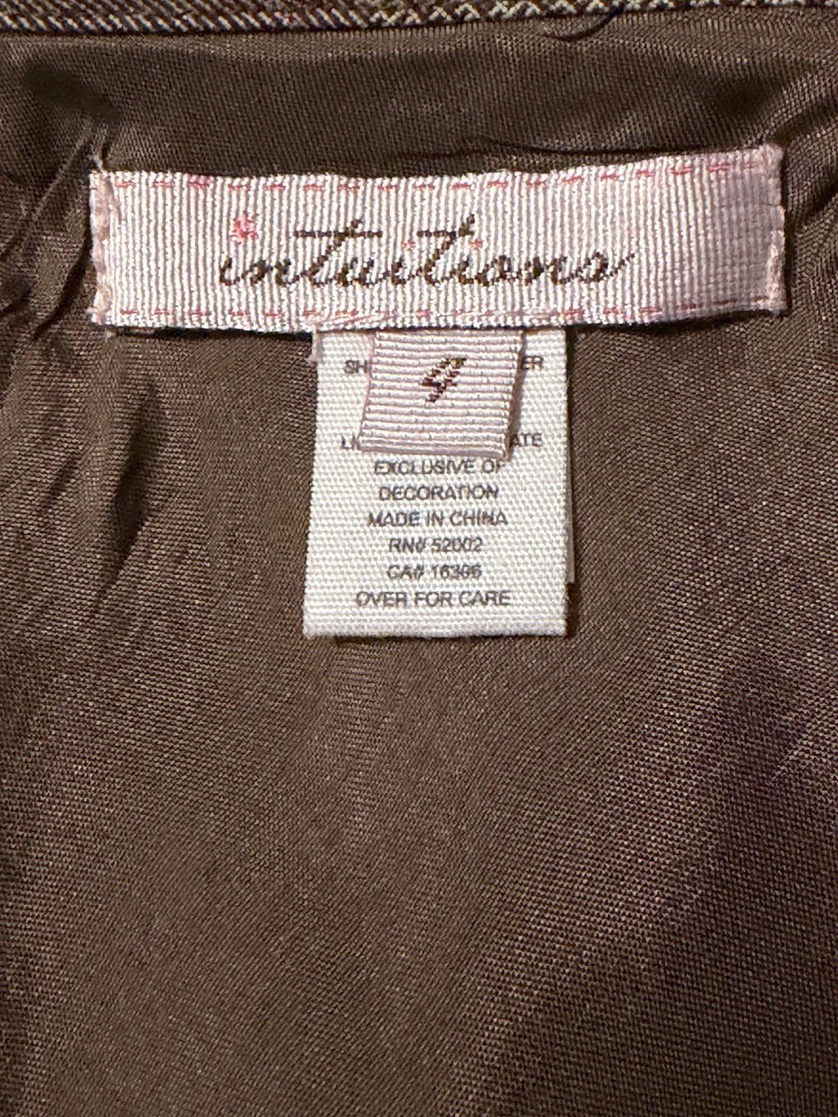 Intuitions Vintage Plaid Midi Taupe/ Brown A-lined Skirt Size 4