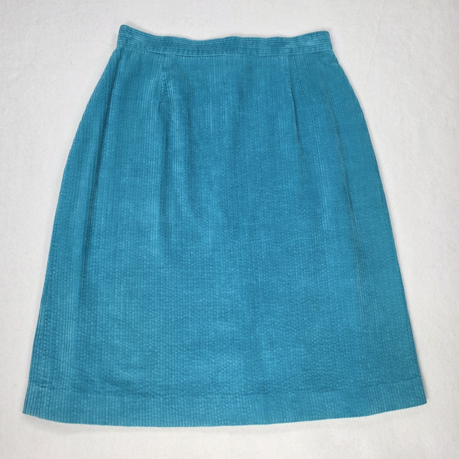 Vintage Perspective Skirt Made In Japan Sz 5 Pink Corduroy Midi A-Line READ!