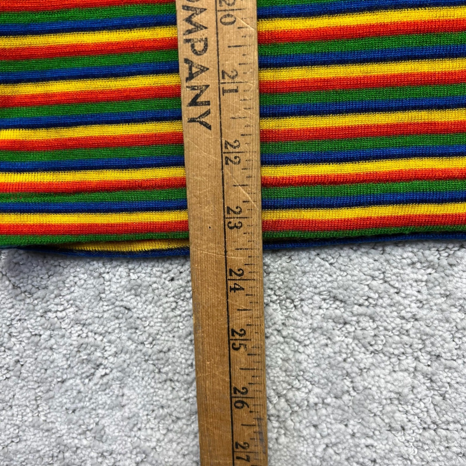 VINTAGE Rainbow Striped Mock Neck Quarter Zip Knit Top Women S? Multi Longsleeve