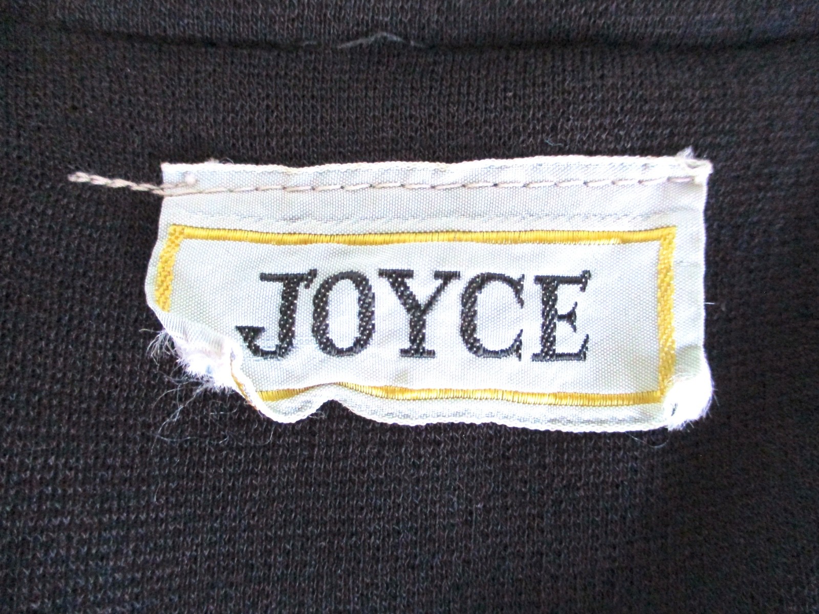 Vtg 60s 70s Joyce Black Wool Knit V-Neck Sleeveless Sheath Tunic Dress M/L