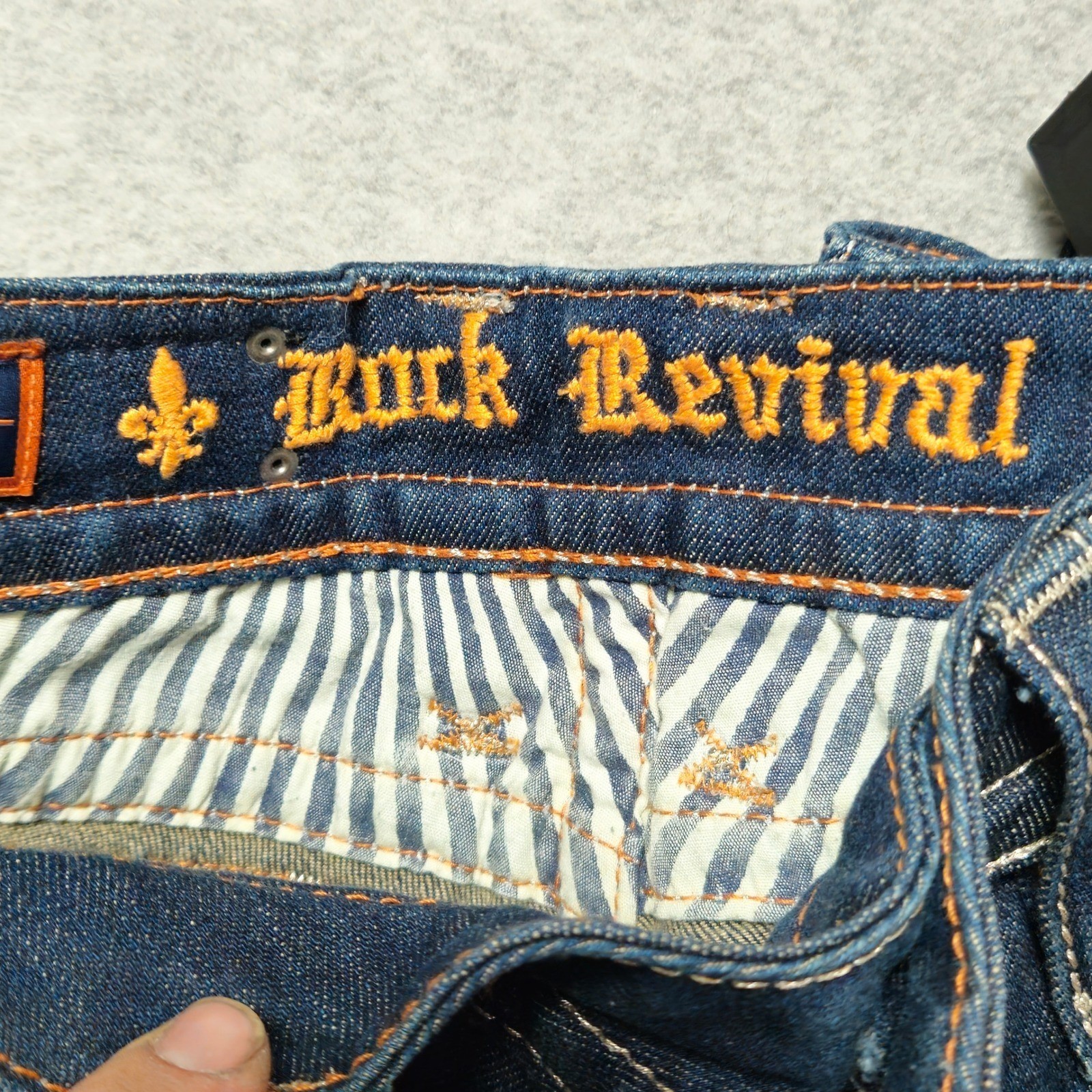 ROCK REVIVAL Jeans Womens 31 Blue Celine Boot Stretch Embroidered Denim Y2K