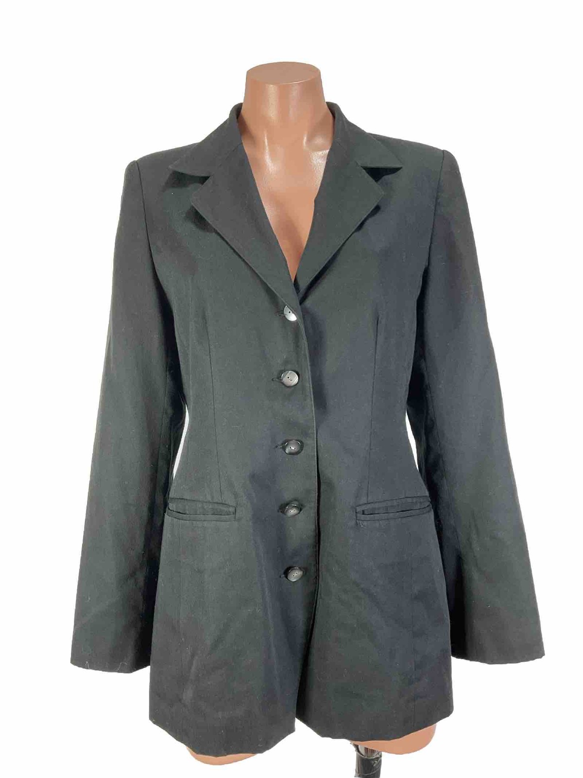 Vintage Contempo Casuals Black 4 Button Structured BlazerJacket 90s y2k