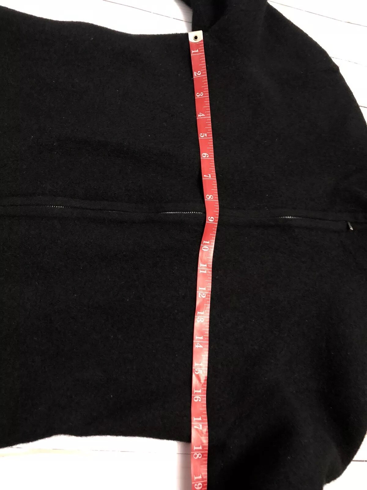 Bridgetown Collection Women’s Full Zip 100% Black Wool Cardigan Sweater Size M
