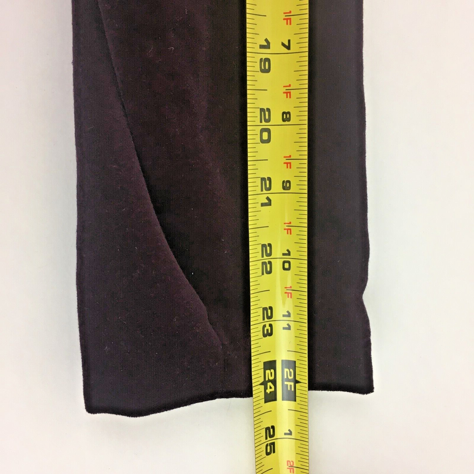 renaissance Ren Faire Womens Velvet jacket lined Size 8 Plum Black Boho
