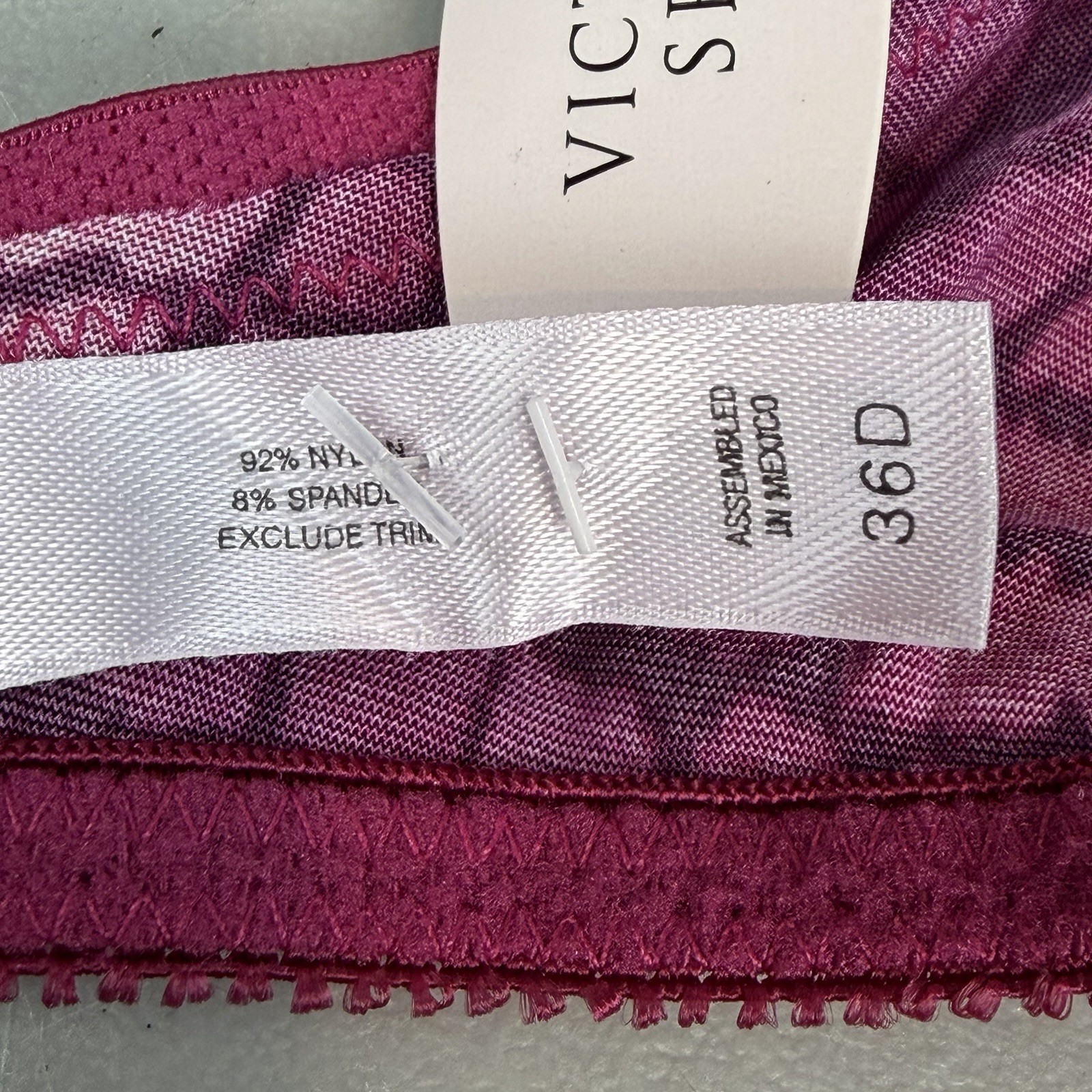 Victoria’s Secret Bra 36D Pink Second Skin Satin Full Coverage NWT