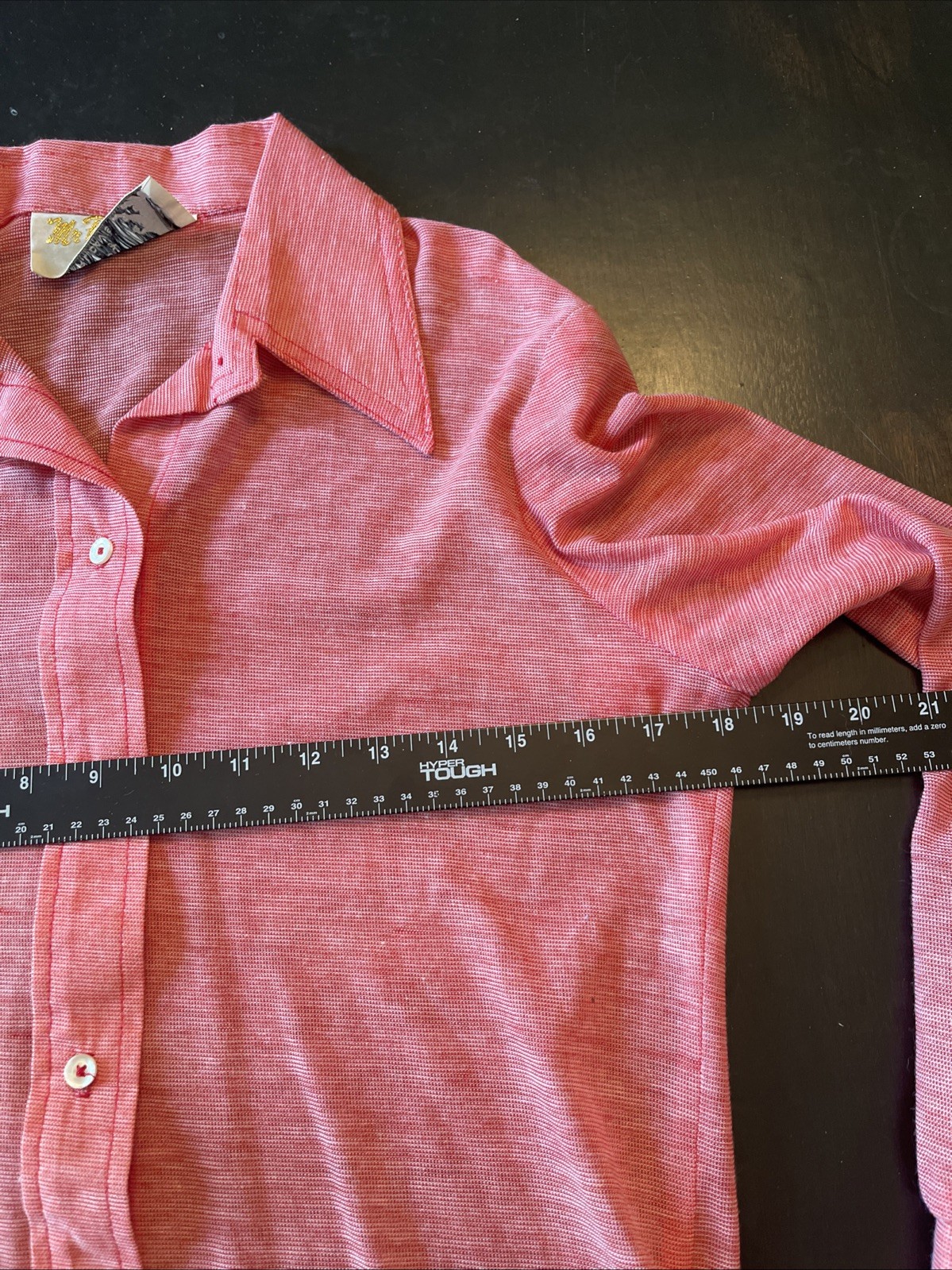 Vintage 1970s NOS Mr Beau By RL Davis Women’s Salmon Top M