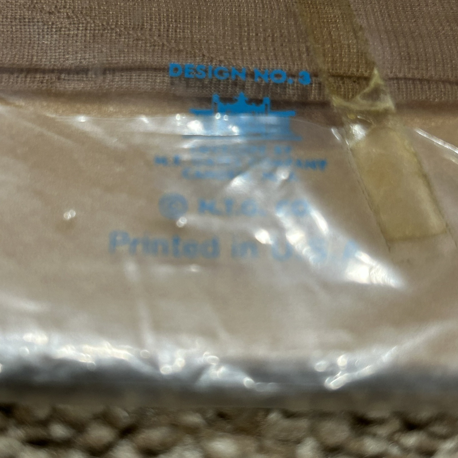 NWT NOS Vintage Exquisite Beige Seamless Mesh Stockings Hosiery Pinup Sz 9 1/2
