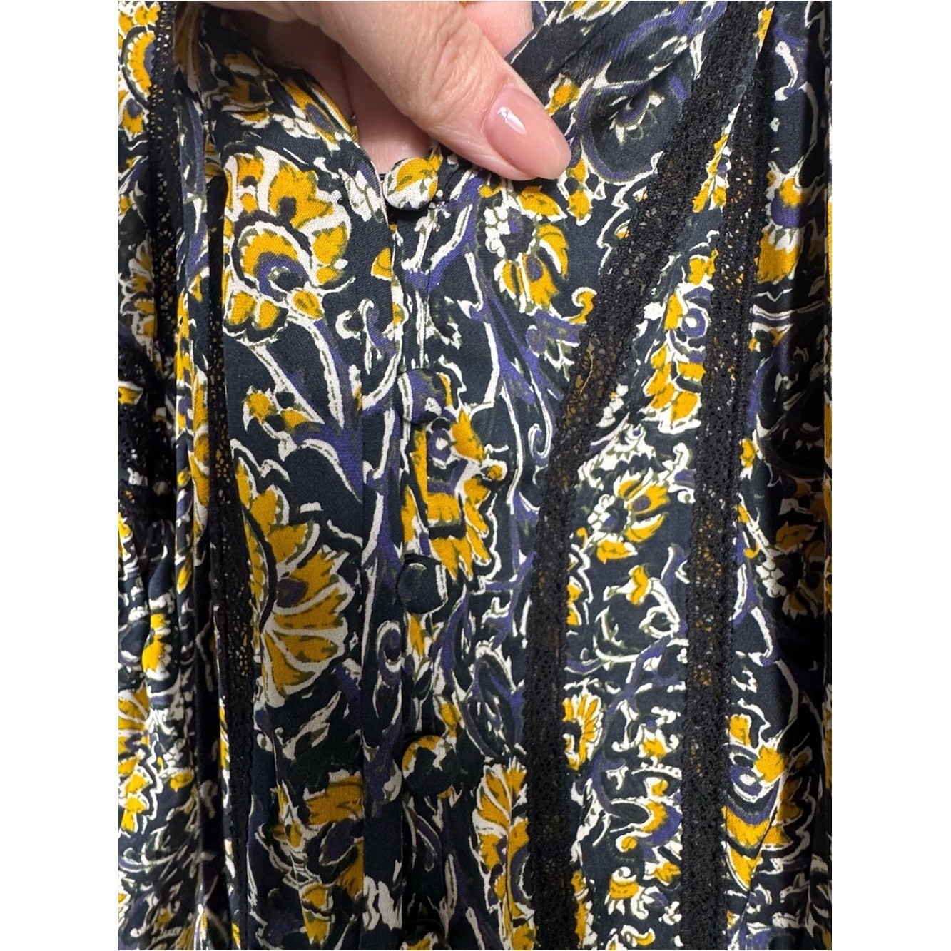VERONICA BEARD Ida Floral 100% Silk Mini Boho Dress Sz S XS 0 paisley Floral